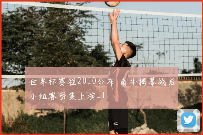 世界杯赛程2010公布 南非揭幕战后小组赛密集上演_1