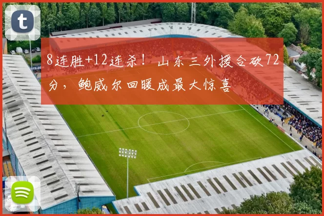 8连胜+12连杀！山东三外援合砍72分，鲍威尔回暖成最大惊喜